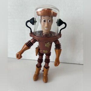 Disney Pixar Toy Story 6" SPACE SHERIFF WOODY in Bronze Space Suit 1998